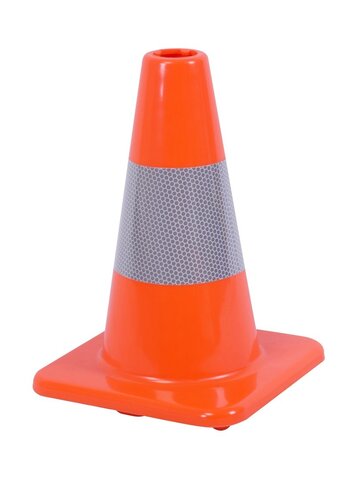 Cône de signalisation 30 cm PVC - très flexible + Classe 2 