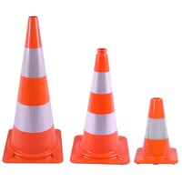 thumb-Cône de signalisation 30 cm PVC - très flexible + Classe 2-4
