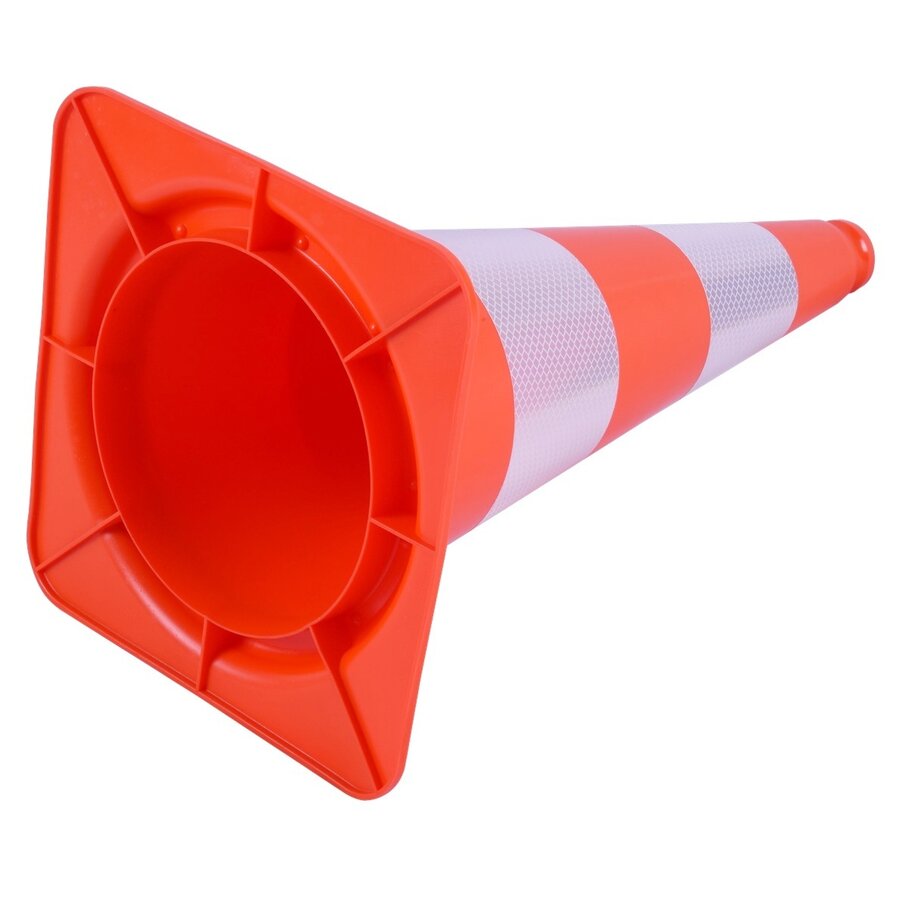 Cône de signalisation 50 cm PVC - très flexible + Classe 2-3