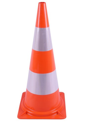 Cône de signalisation 75 cm PVC - très flexible + Classe 2 