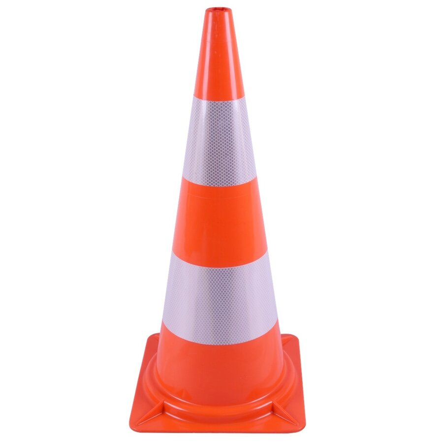 Verkeerskegel 75 cm PVC - zeer flexibel + Klasse 2-1