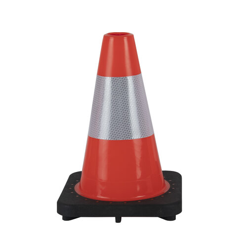 Cône de signalisation 30 cm PU - avec socle lesté + Classe 2 