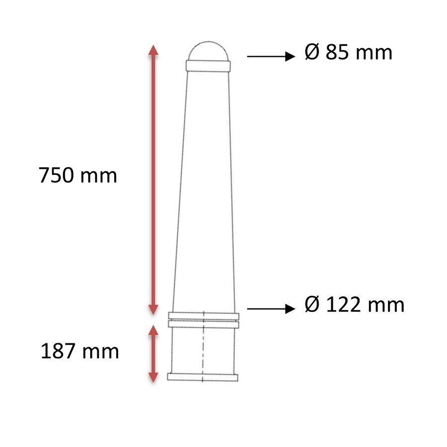 Flexibele paal met vormgeheugen type "Amsterdam" in te betonneren-3