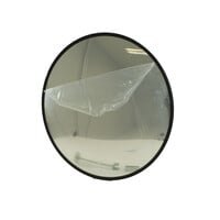 thumb-Miroir de sécurité - Antivol - Rond 600 mm cadre noir-1