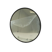 thumb-Veiligheidsspiegel - Anti diefstal - Rond 600 mm zwarte kader-1