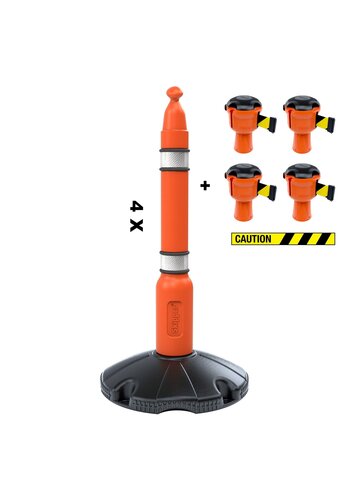 Skipper afzetpaal kit 81 m2 - Caution 