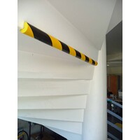 thumb-Mousse stootrand voor hoekbescherming met rond profiel - Ø 40mm - 25x25mm opening x 750 mm-3