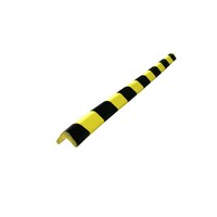 thumb-Rubberen stootrand voor hoekbescherming in garages. parkings - 400 x 75 x 75 x 15 mm - geel/zwart-2