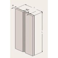 thumb-Mousse de protection pour coins - 400 x 75 x 75 x 15 mm - jaune/noir-8