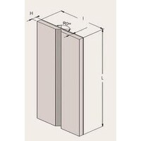 thumb-Rubberen stootrand voor hoekbescherming in garages. parkings - 400 x 75 x 75 x 15 mm - geel/zwart-8