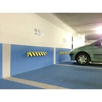 thumb-Stootband voor parkings en garages - 400 x 200 x 40 mm - geel/zwart-7