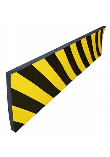 Mousse de protection murale - 5000 x 300 x 20 mm - jaune/noir 
