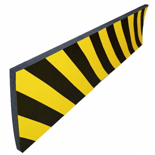 Mousse de protection murale - 5000 x 300 x 20 mm - jaune/noir 