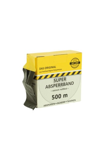 Ruban de signalisation SUPERSTRONG 500m - jaune/noir 