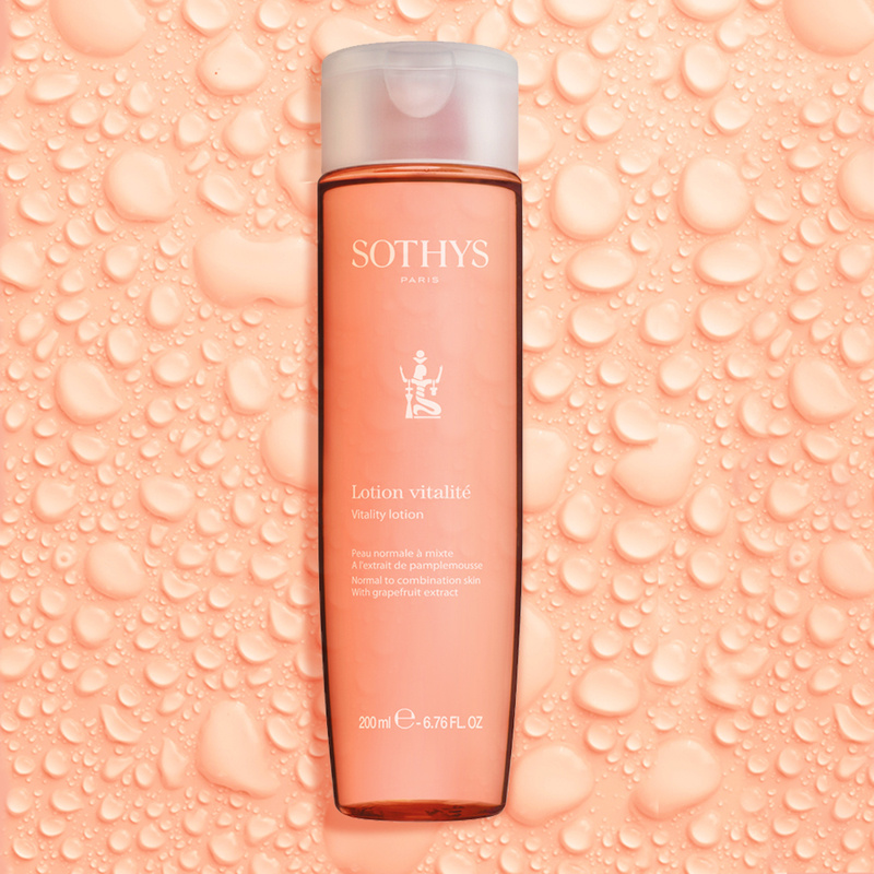 Sothys Reinigings Lotion voor de normale tot gemengde huid Vitalité lotion Grapefruit geur