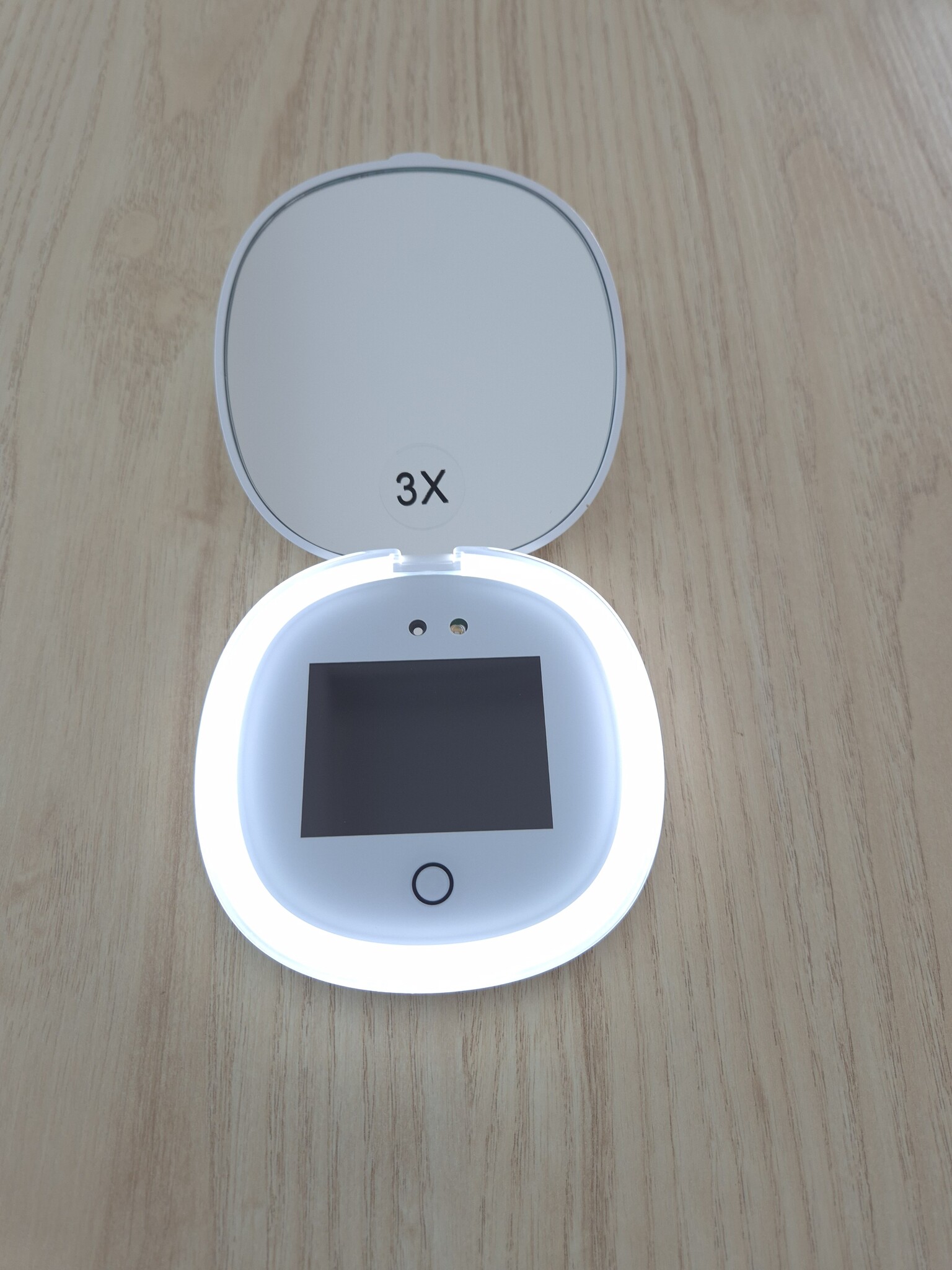 Zonnebrand tester intelligent sunscreen UV detection make-up mirror