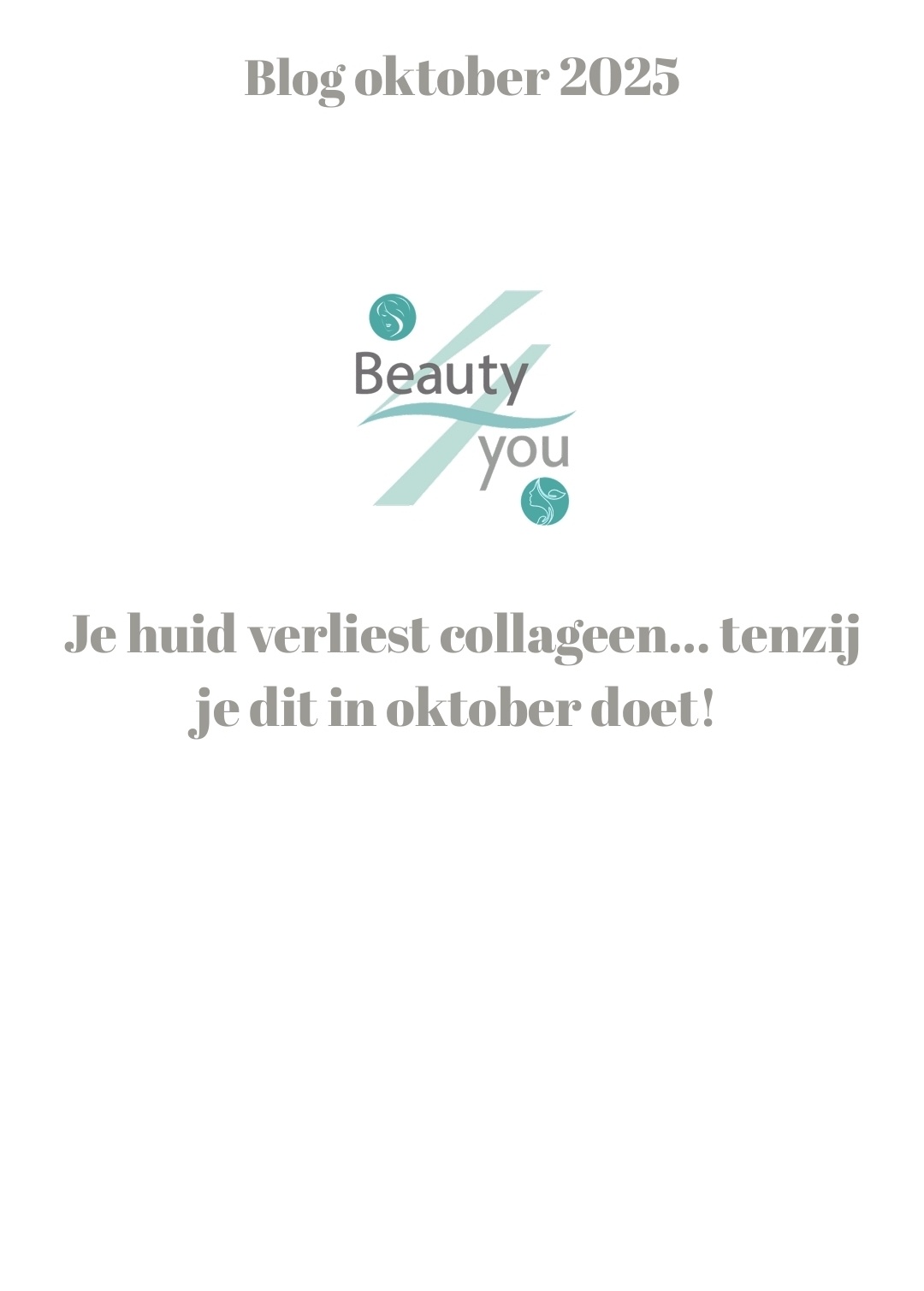 Je huid verliest collageen… tenzij je dit in oktober doet!