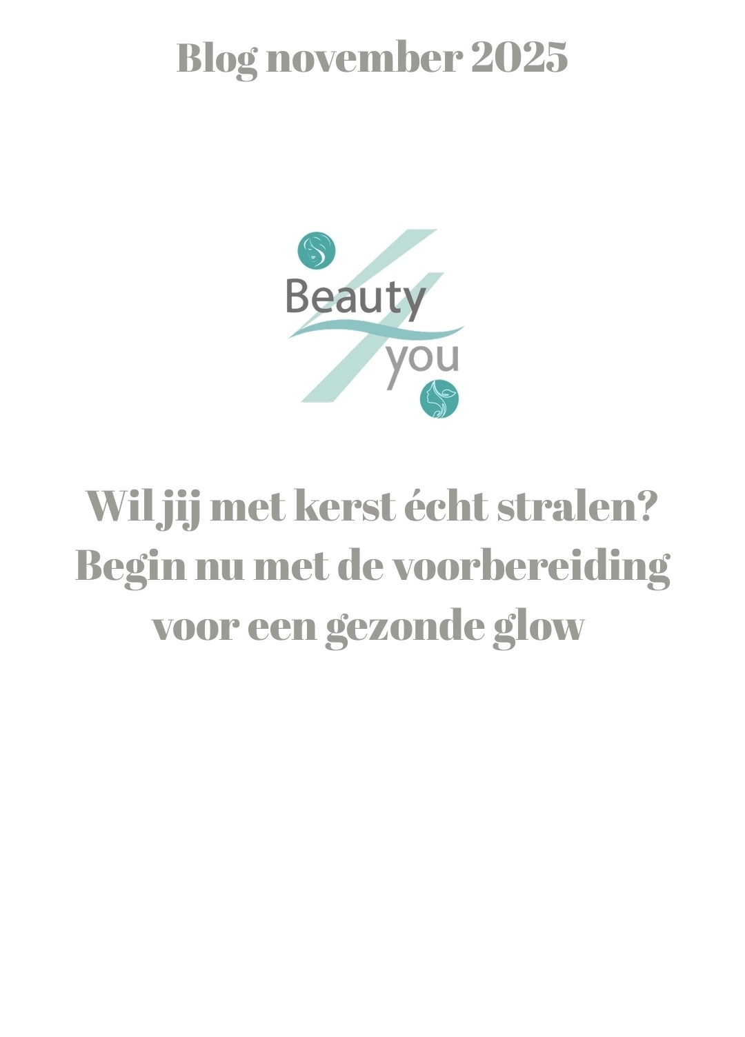 Wil jij met kerst écht stralen? Begin nu met de voorbereiding voor een gezonde glow