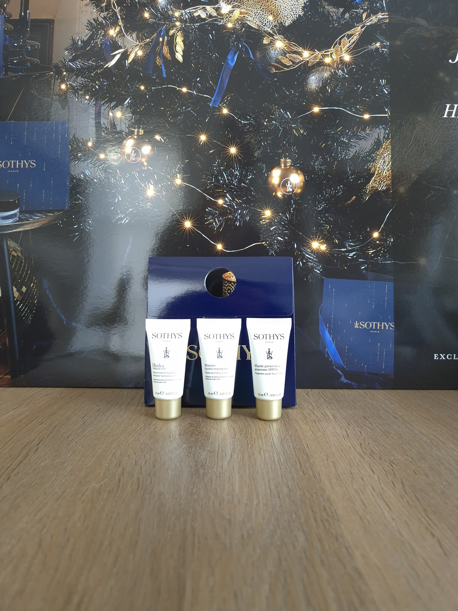 Sothys Trio mini producten hydraterend serum en masker en spf50 promo