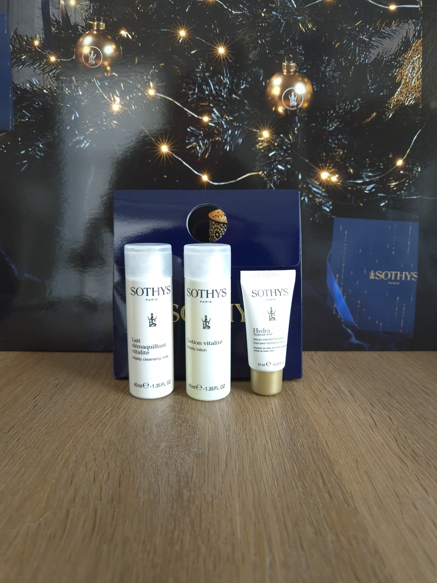Sothys Trio mini producten milk, lotion en hydraterend serum