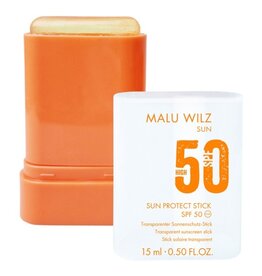 Malu Wilz Sun Protect Stick SPF50 – Transparante zonbescherming on-the-go (15 ml)