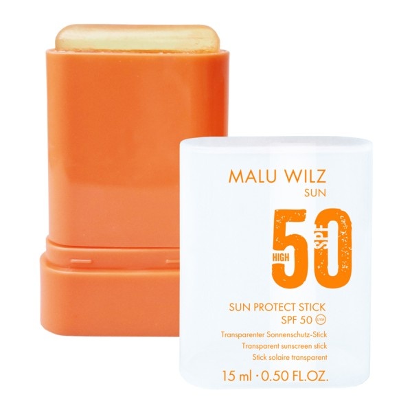 Malu Wilz Sun Protect Stick SPF 50 – Transparante zonbescherming on-the-go (15 ml)