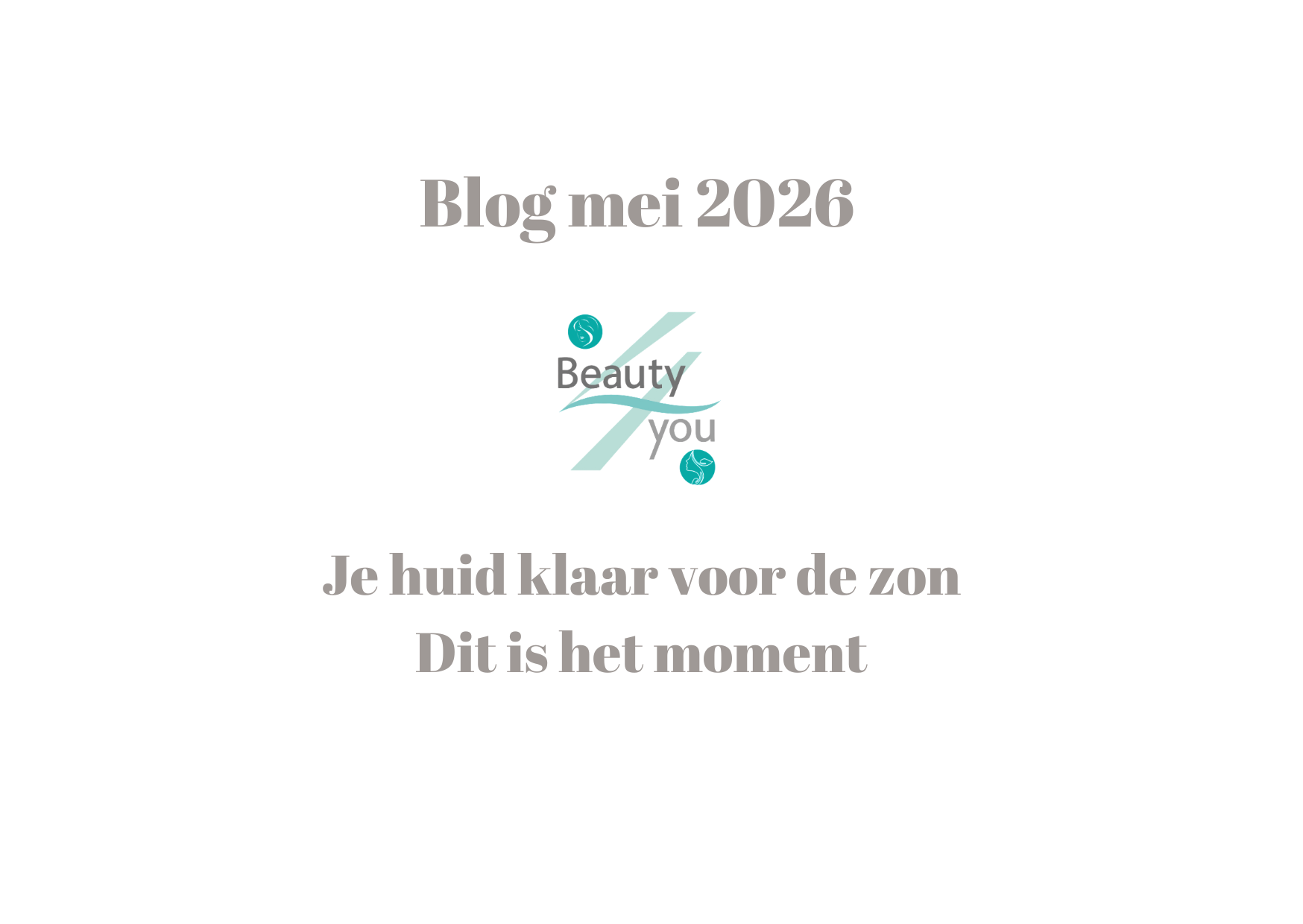 Je huid klaar voor de zon Dit is het moment