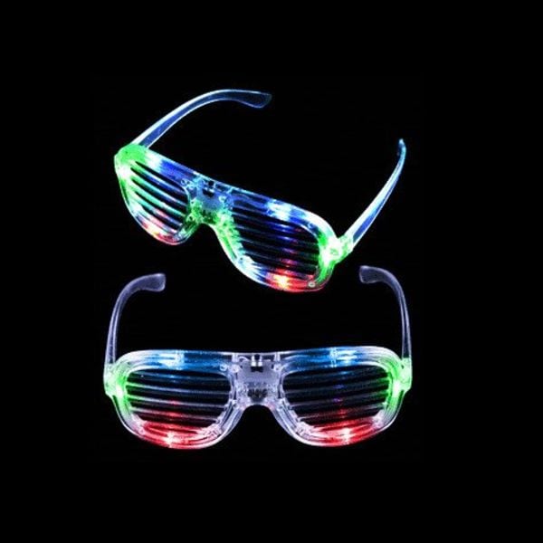 GlowFactory LED Shutter Glasses / Light Up Shutter Glasses