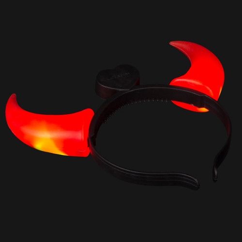 Light Up Devil Horns / LED Devils Horn GlowFactory.co.uk Wholesale