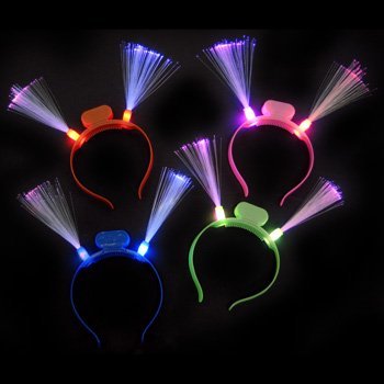 GlowFactory Light up LED Fibre Optic Headband / LED Fiber Optic Headband