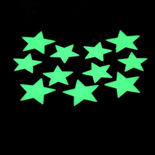Glow in the Dark Sterren Per 12 verpakt. GlowFactory Groothandel in Glowsticks, Foamsticks