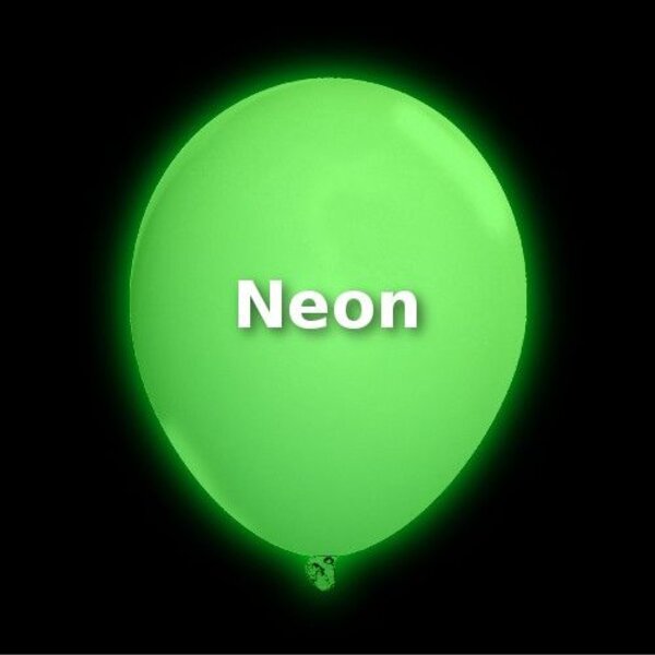 GlowFactory Neon Ballon - Gemixte kleuren - 100 pack