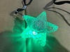 LED Necklace Star - Transparent