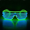 GlowFactory Light Up EL Wire Shutter Glasses