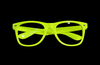 GlowFactory Neon UV Blacklight Brille Gelb – Fluoreszierende Partybrille für Blacklight-Partys, Festivals und Events