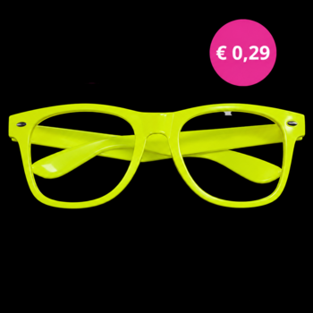 GlowFactory Neon Blacklight Bril Fluor Geel | Doos 300 stuks  | € 0,29