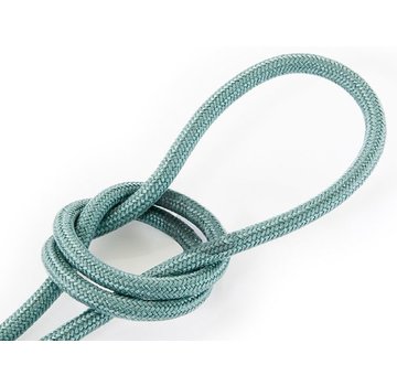 Kynda Light Fabric Cord Sage - round, linen