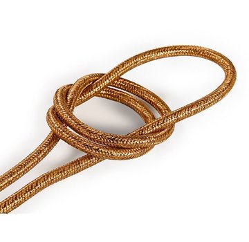 Kynda Light Fabric Cord Copper (glitter) - round, solid