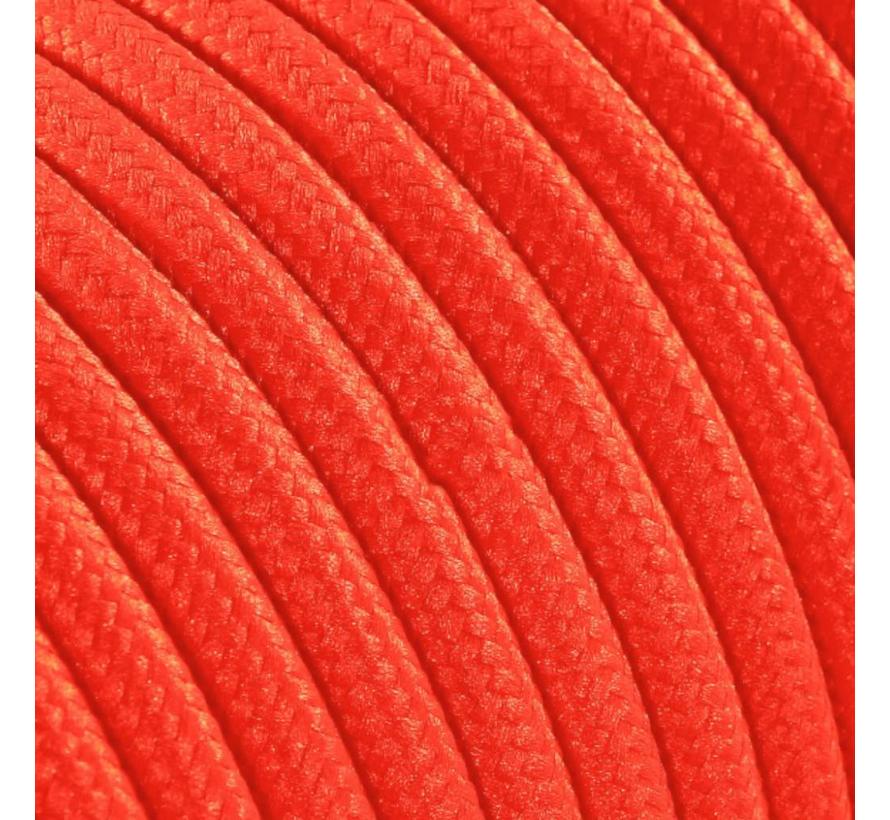 Fabric Cord Neon Orange - round, solid