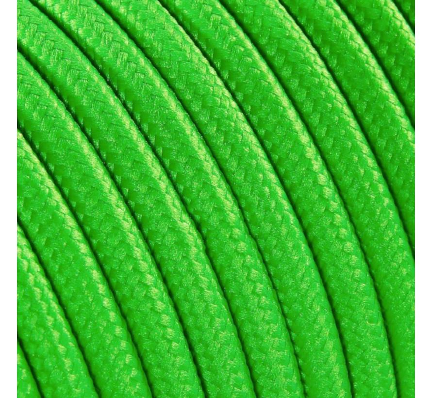 Fabric Cord Neon Green - round, solid