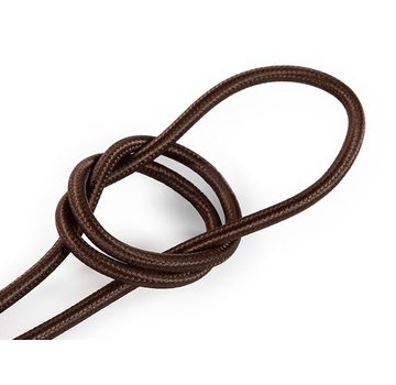 Kynda Light Fabric Cord Brown - round, solid