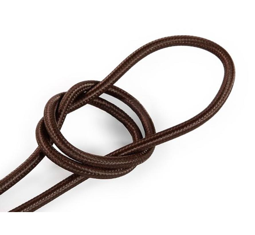 Fabric Cord Brown - round, solid