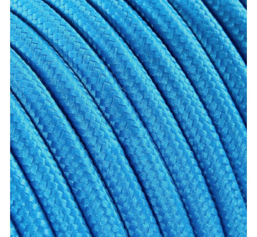 Fabric Cord Bright Blue - round, solid