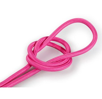 Kynda Light Fabric Cord Pink - round, solid