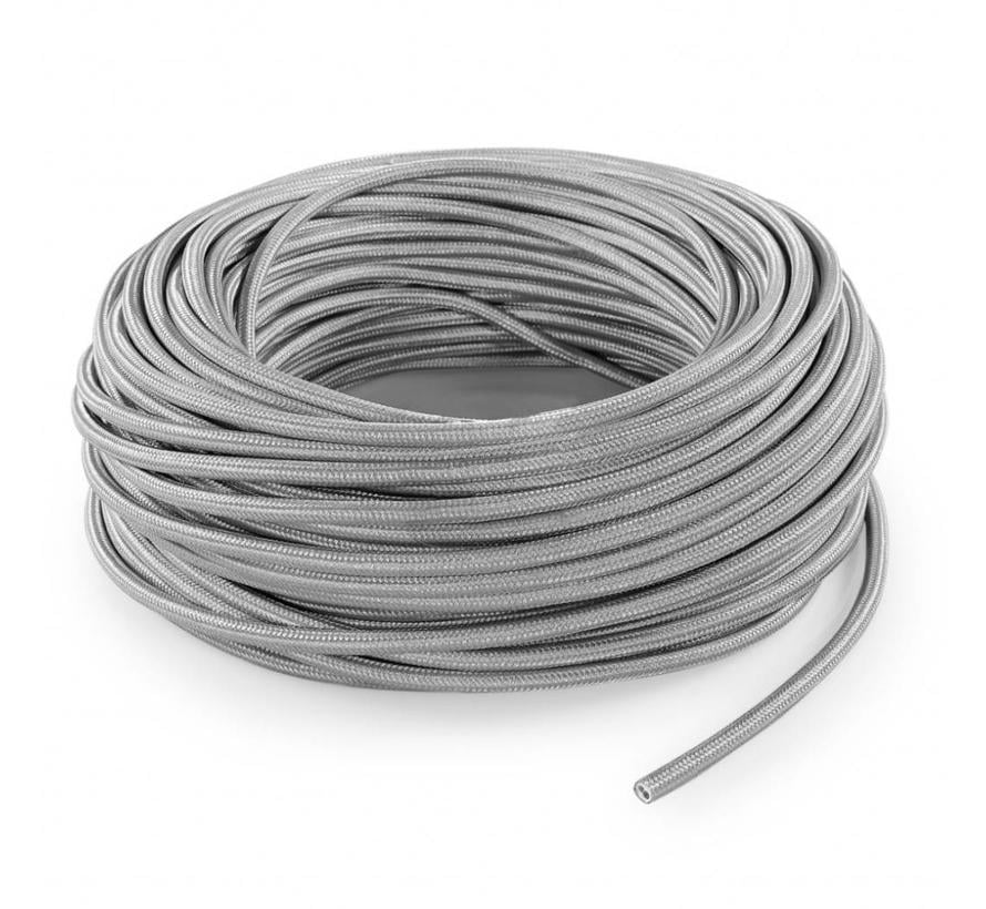 Fabric Cord Silver - round, solid