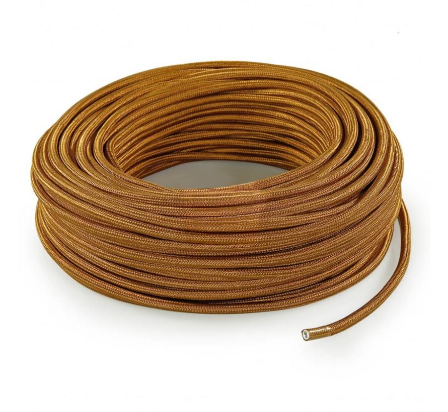 Fabric Cord Copper - round, solid