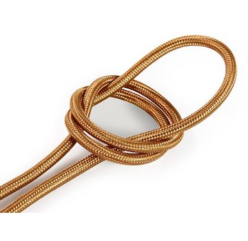 Kynda Light Fabric Cord Copper - round, solid