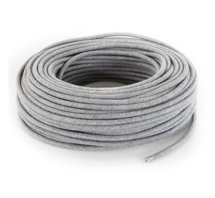 Fabric Cord Grey - round, linen