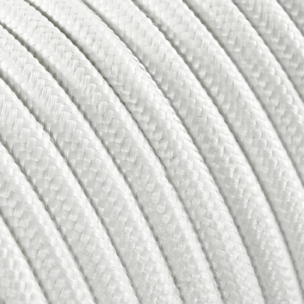 Fabric Cord White - round, solid - Kynda Light