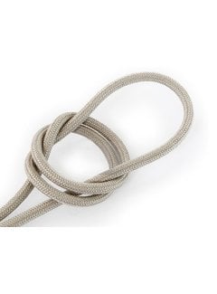 Kynda Light Fabric Cord Sand - round, linen